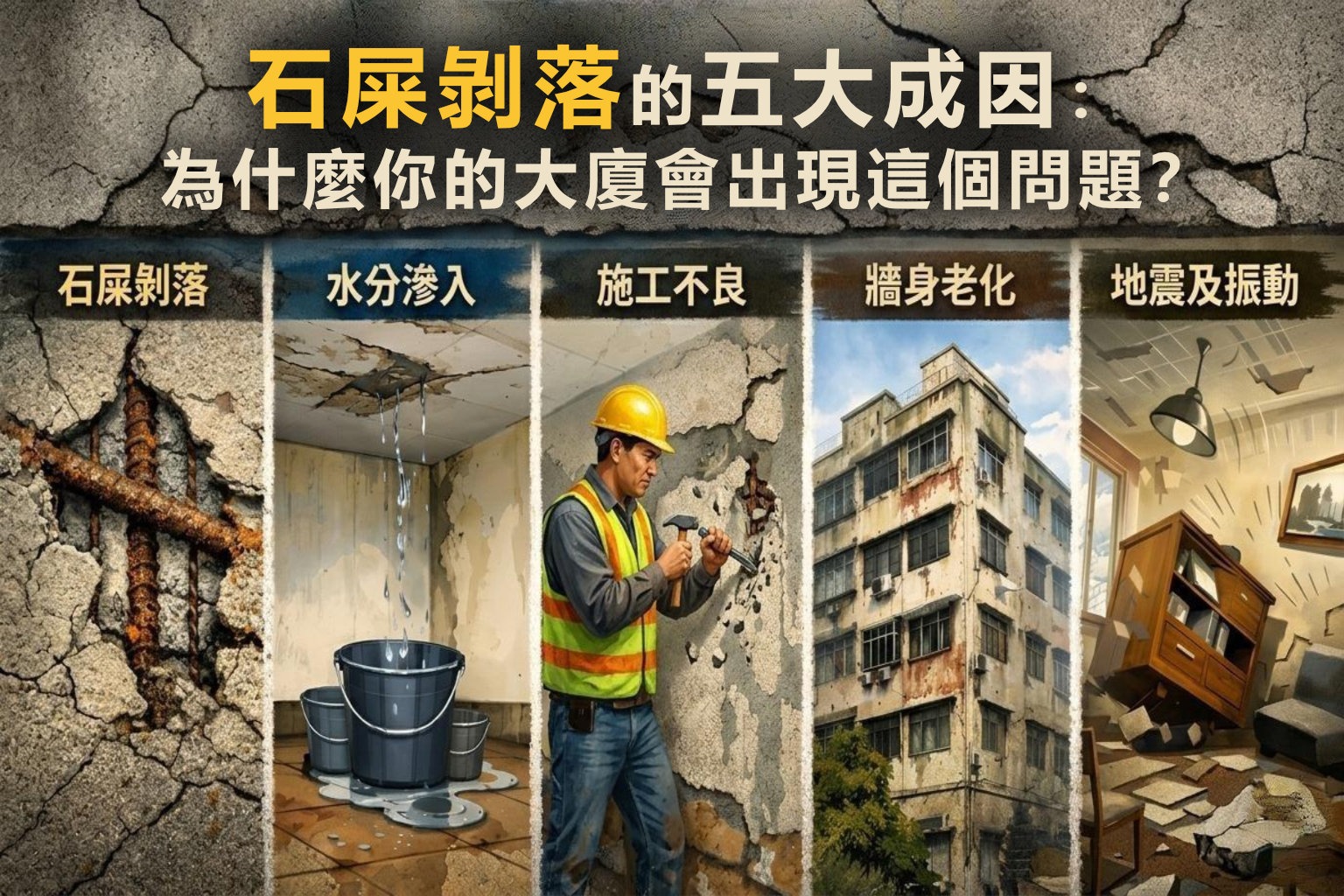 石屎剝落的五大成因
