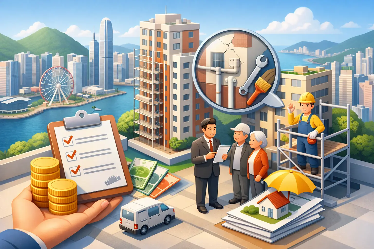 香港政府對大廈維修有什麼補助可申請？🏢