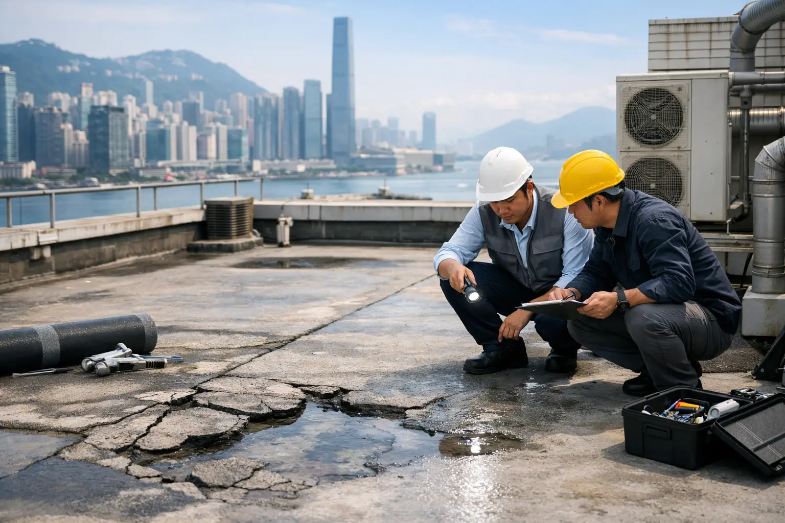 🏢 天台防水失效前的檢查、判斷與維修決策要點