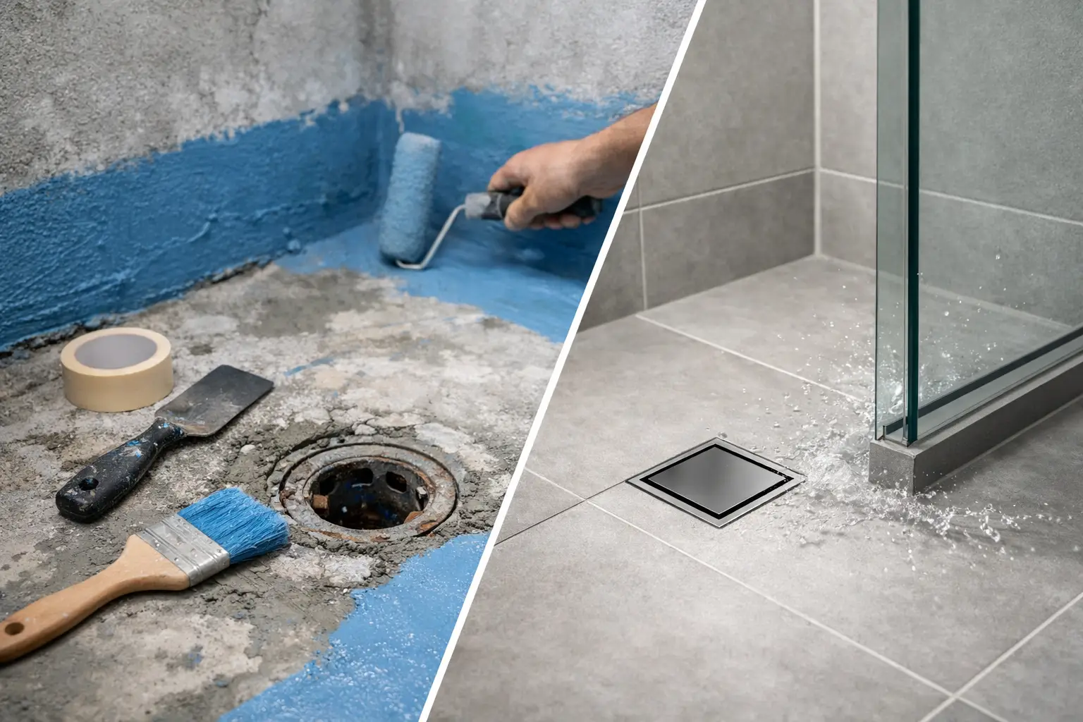 浴室防水工程🛁施工前後必查：基層、轉角、地漏與試水驗收細節
