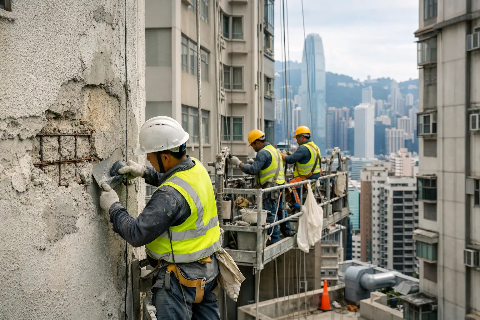🏢 外牆批盪脫落修補與大廈外牆維修要點 🧱