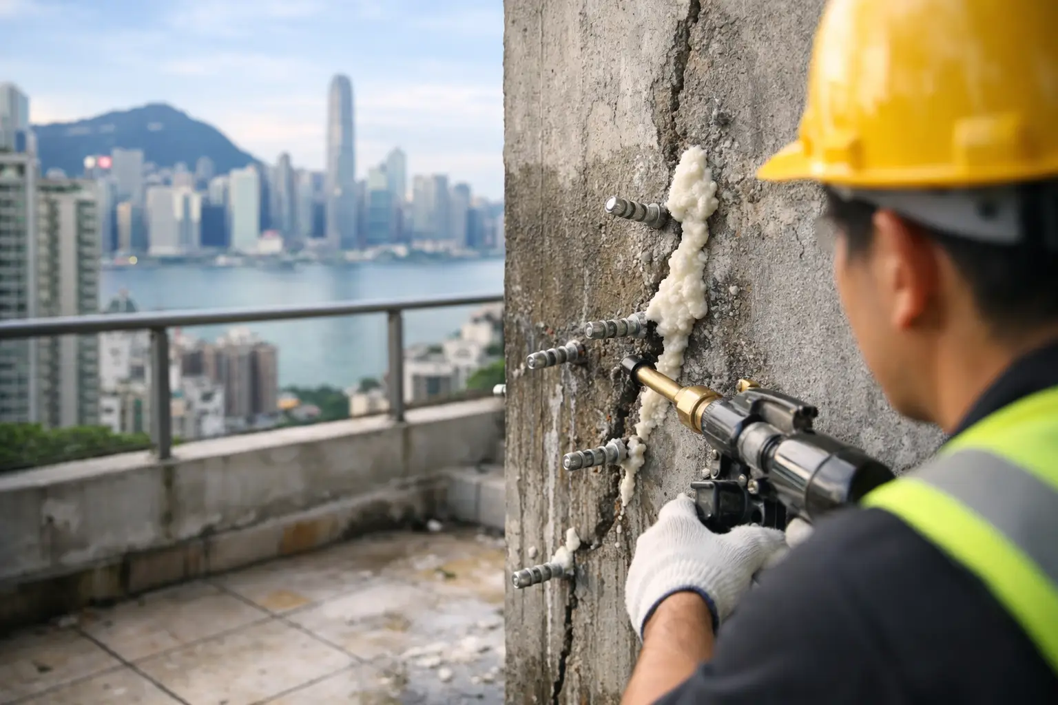 💧香港樓宇聚氨酯注漿防水與PU打針灌漿施工判斷及驗收要點