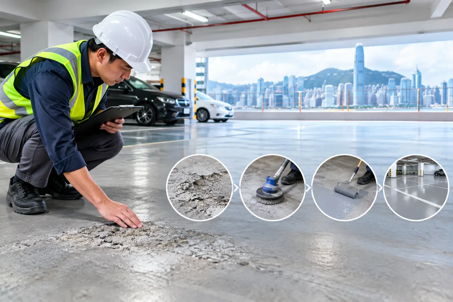 如何改善停車場地坪起砂？成因、修補與驗收實務 🅿️